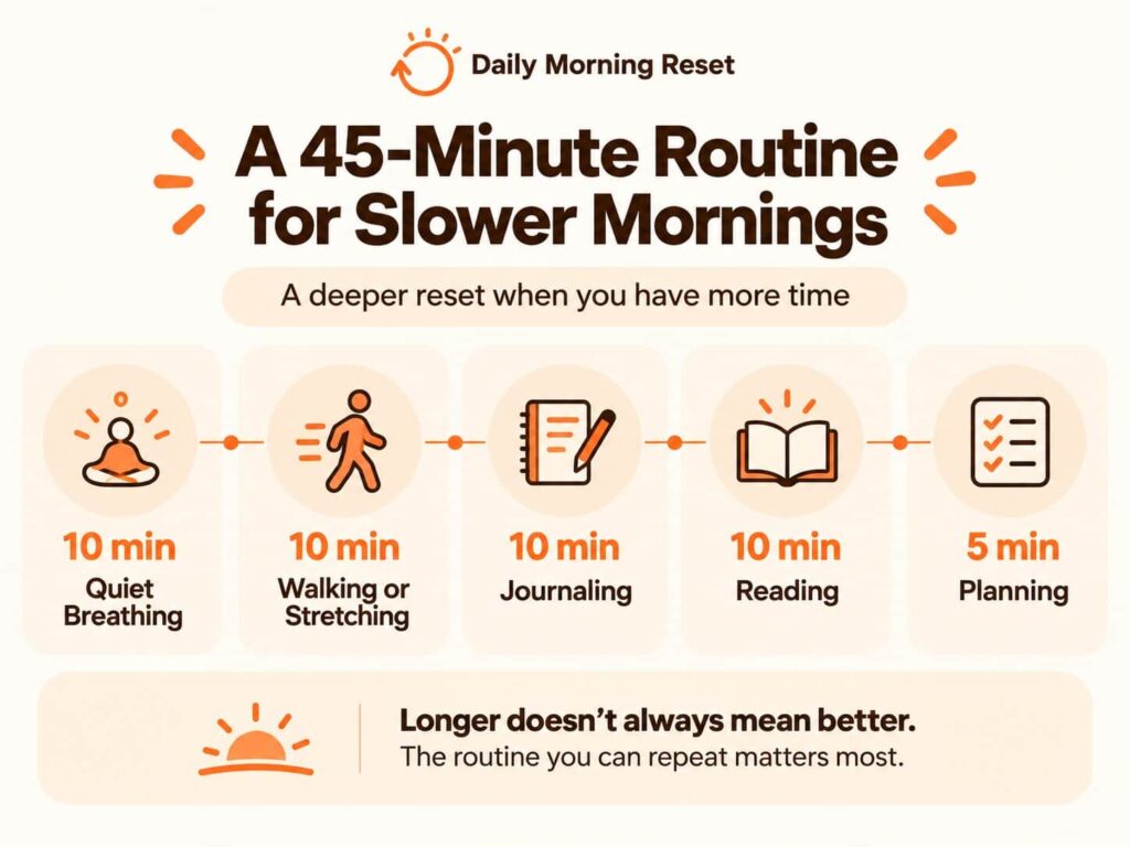 A 45-Minute Routine for Slower Mornings