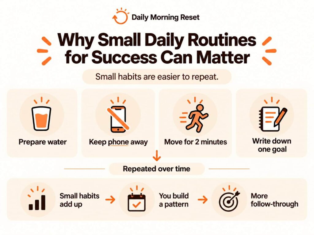 Why Small Daily Routines for Success Can Matter