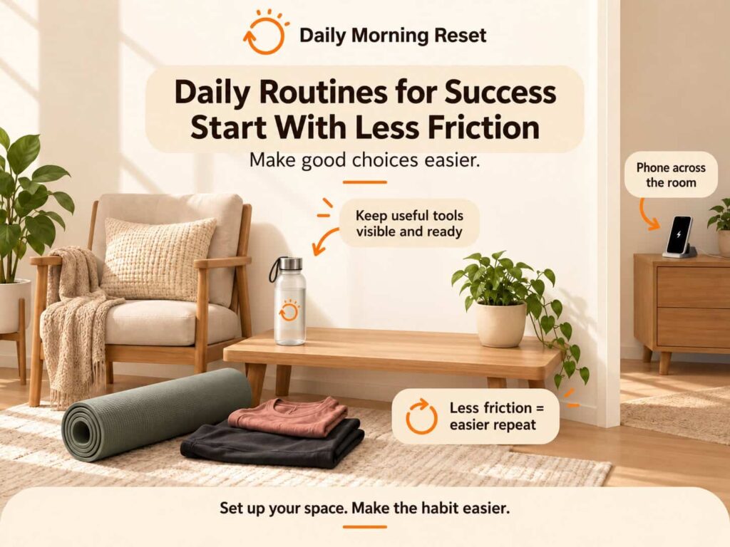 Daily Routines for Success Start With Less Friction
